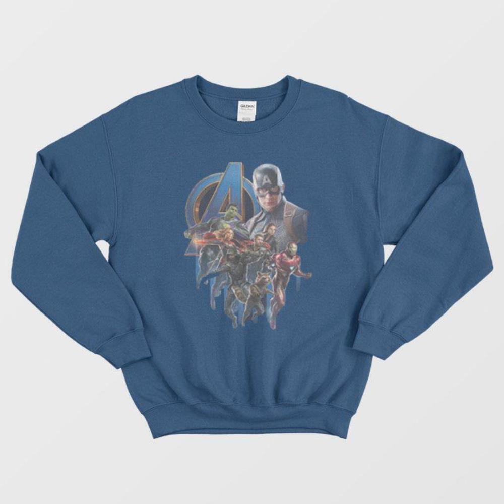 Avengers Endgame Movie Poster Marvel Superhero Fan Graphic Unisex Sweatshirt